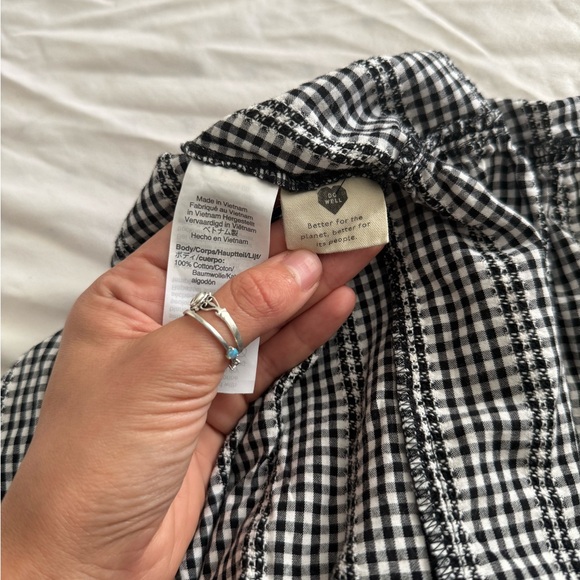 Madewell Crossover Peplum in Gingham - Picture 9 of 10